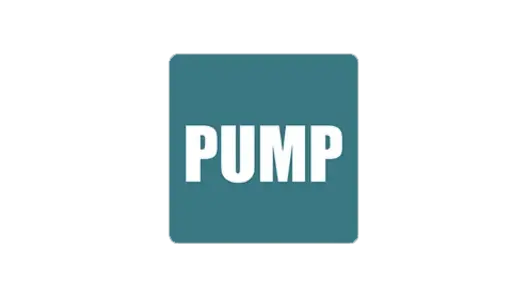 Pump Ein Bild mit dem Logo von Pump.