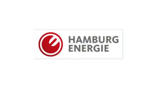 Hamburg Energie Ein Bild mit dem Logo von Hamburg Energie.