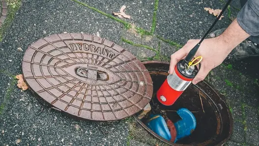 Kontrolle eines Wasserhydranten